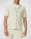 Paige Colvin Terry Cloth Camp Shirt In Macadamia