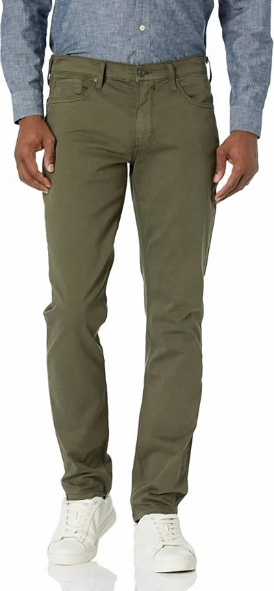 Paige Men's Federal Slim Fit Straight Leg Eco Twill Pant In Laurel Oak In Green