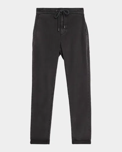 Paige Men's Fraser Stretch Twill Cuffed Pants In Black