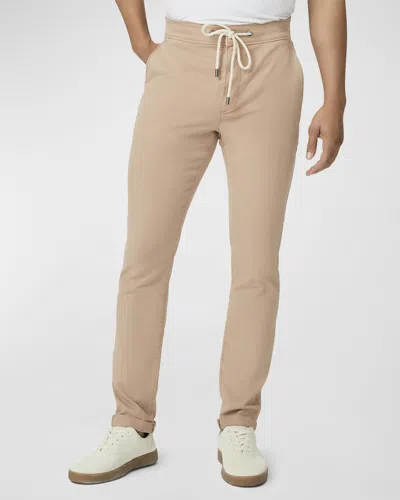Paige Fraser Elasticated-waist Tapered-leg Stretch-woven Trousers In Vintage Bergamot