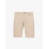 PAIGE PAIGE MEN'S KHAKI PHILLIPS CLASSIC-FIT STRAIGHT-LEG STRETCH-COTTON SHORTS