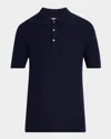 Paige Cotton-wool-silk-cashmere Kiko Polo Shirt In Deep Anchr