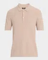 Paige Cotton-wool-silk-cashmere Kiko Polo Shirt In Oatmeal