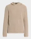Paige Men's Ojai Waffle Knit Hoodie In Neutral