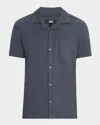 Paige Men's Oliver Camp Shirt In Ocean Floor
