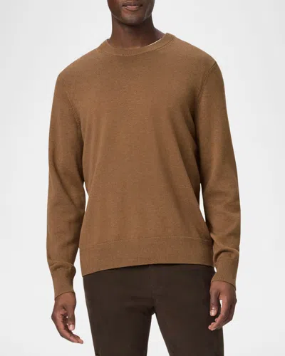Paige Men's Pershing Crew Sweater In Heathered Palm
