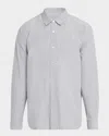 Paige Radovan Stripe Button-up Shirt In Mn Shad St