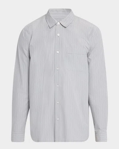 PAIGE MEN'S RADOVAN STRIPED SUPIMA POPLIN SPORT SHIRT
