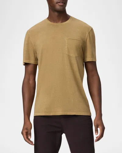 Paige Men's Ramirez Pigment-washed T-shirt In Vin Gd Plm