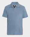 Paige Linen-cotton Jersey Shelton Polo Shirt In Fjord Vlly