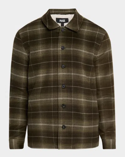 Paige Men's Telford Faux Shearling-lined Plaid Shirt Jacket