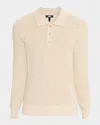 Paige Mens Joshua Tree Tellers Regular-fit Cotton-linen Blend Polo Top In Neutral