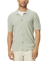 Paige Mendez Button Down Sweater Shirt In Zen River