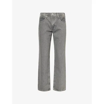 Paige Mens Bergen Doheny Straight-leg Denim Jeans In Gray