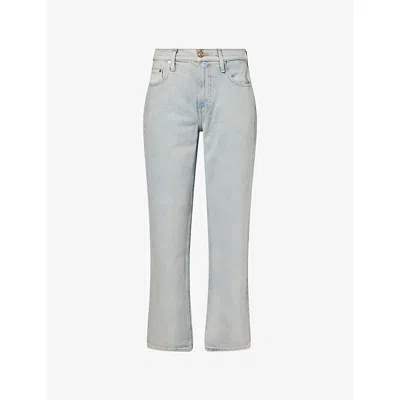 Paige Mens Berto Doheny Straight-leg Denim Jeans In Blue