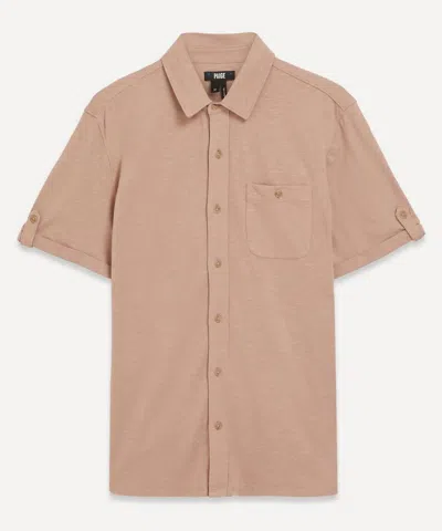 Paige Mens Brayden Short-sleeve Roll Tab Shirt
