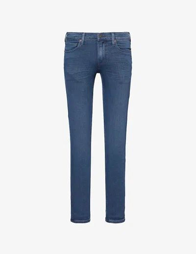 Paige Croft Slim-fit Low-rise Stretch-woven Blend Jeans In Sheridan