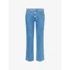 Paige Mens Campton Doheny Straight-leg Denim Jeans In Blue