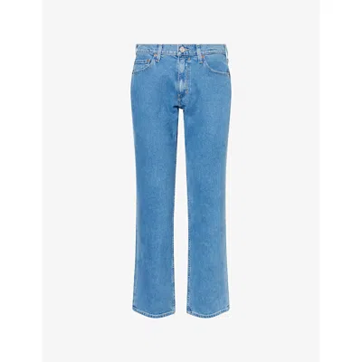 Paige Mens Campton Doheny Straight-leg Denim Jeans