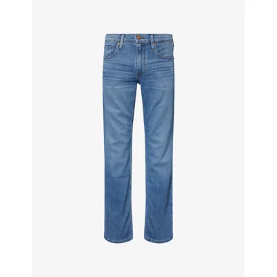 Paige Mens Canos Normandie  Straight-leg Stretch-denim Jeans In Blue