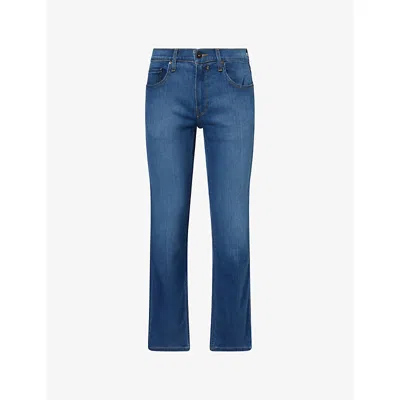 Paige Mens Carrick Normandie Straight-leg Denim Jeans In Blue
