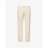 Paige Cotton Danford Straight Chinos In Cream Tusk