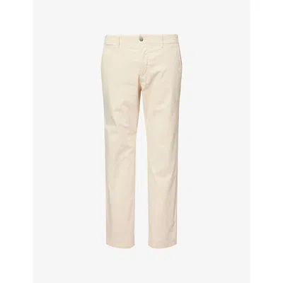 Paige Mens Cream Tusk Danford Slim-fit Stretch-cotton Chino Trousers