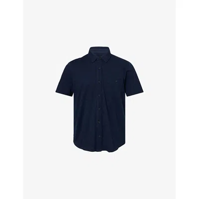 Paige Mens Deep Anchor Carillo Short-sleeve Cotton-jersey Shirt