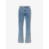 Paige Mens Kenmore Doheny Straight-leg Denim Jeans In Blue