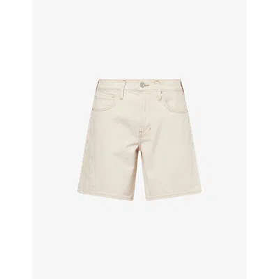 Paige Mens Ecru Natural Darnell Denim Shorts In Neutral
