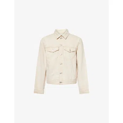 Paige Mens Ecru Natural Erickson Long-sleeve Denim Jacket In Neutral