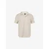 Paige Mens Faint Thunder Stripe Jacobson Striped Cotton-blend Shirt In Gray