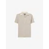 Paige Oliver Linen Camp Shirt In Heathered Oatmeal