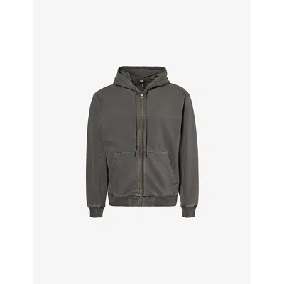 Paige Mens Henrik Relaxed-fit Cotton Hoody Vintage Volcanic Ash