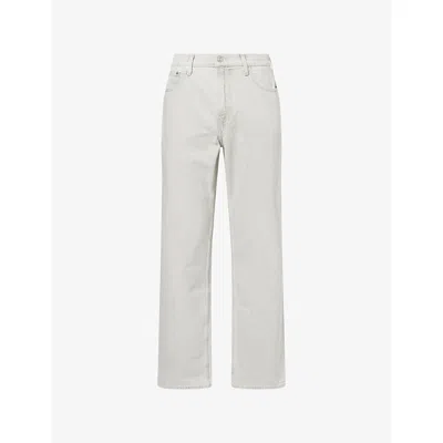Paige Mens Jenkins Doheny Straight-leg Denim Jeans In White