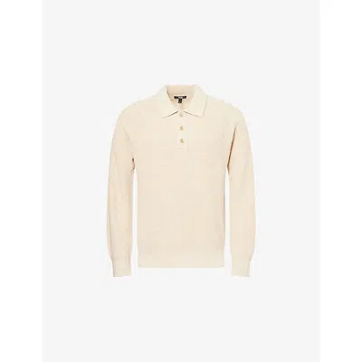 Paige Mens Joshua Tree Tellers Regular-fit Cotton-linen Blend Polo Top