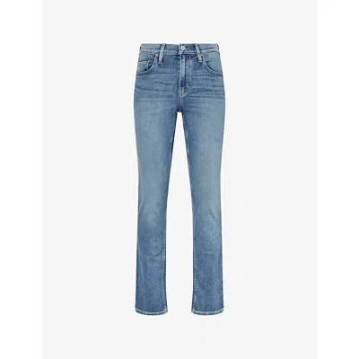 Paige Mens Keppler Federal Slim Straight-leg Stretch-denim Jeans In Multi