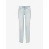 Paige Mens Monty Normandie Straight-leg Stretch-denim Jeans In Multi