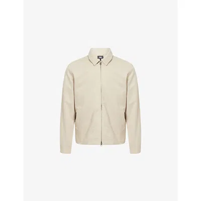 Paige Mens Natural / Seedling Harten Long-sleeve Woven Jacket In Neutral