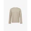 Paige Mens Echo Broxton Crewneck Cotton-jersey T-shirt In Neutral