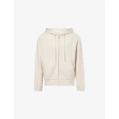 Paige Mens Cassano Zip-up Knitted Hoody Silver Drop