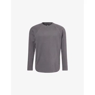 Paige Mens  Davies Waffle Cotton Blend Top In Gray