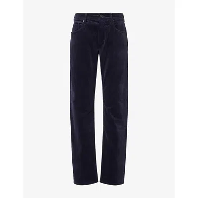 Paige Mens  Federal Straight-leg Corduroy Trousers In Deep Anchor