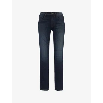 Paige Mens Lennox Brand-patch Straight-leg Slim-fit Stretch-woven Blend Jeans Firman