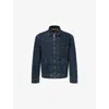 Paige Mens Abaron Mauricio Welt-pocket Denim Jacket In Blue