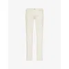 Paige Mens Normandie Mid-rise Stretch-woven Jeans Sea Shell In Sea Shell