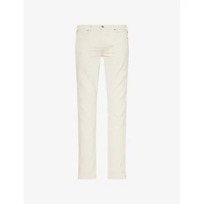 Paige Mens Normandie Mid-rise Stretch-woven Jeans Sea Shell