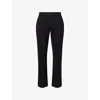 Paige Mens Black Panmar Straight-leg Stretch-woven Trousers In Black