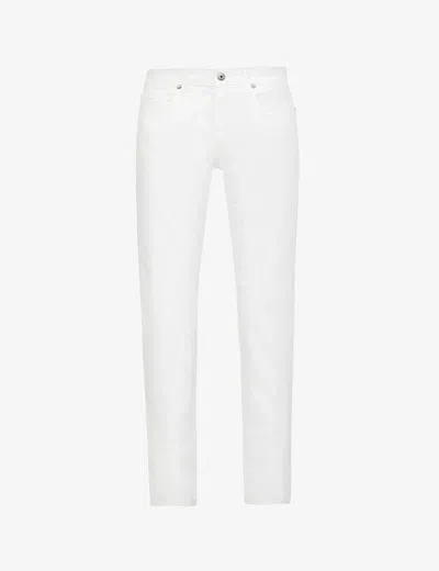 Paige Federal Slim-fit Straight-leg Stretch-denim Jeans In Blue