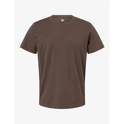 Paige Mens  Sorden Cotton T-shirt In Brown